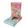 Frozen & Sofia Cover Fancy Lock Spiral Binding Diary – Medium Size with Box – 40 Pages (22 x 16 cm)