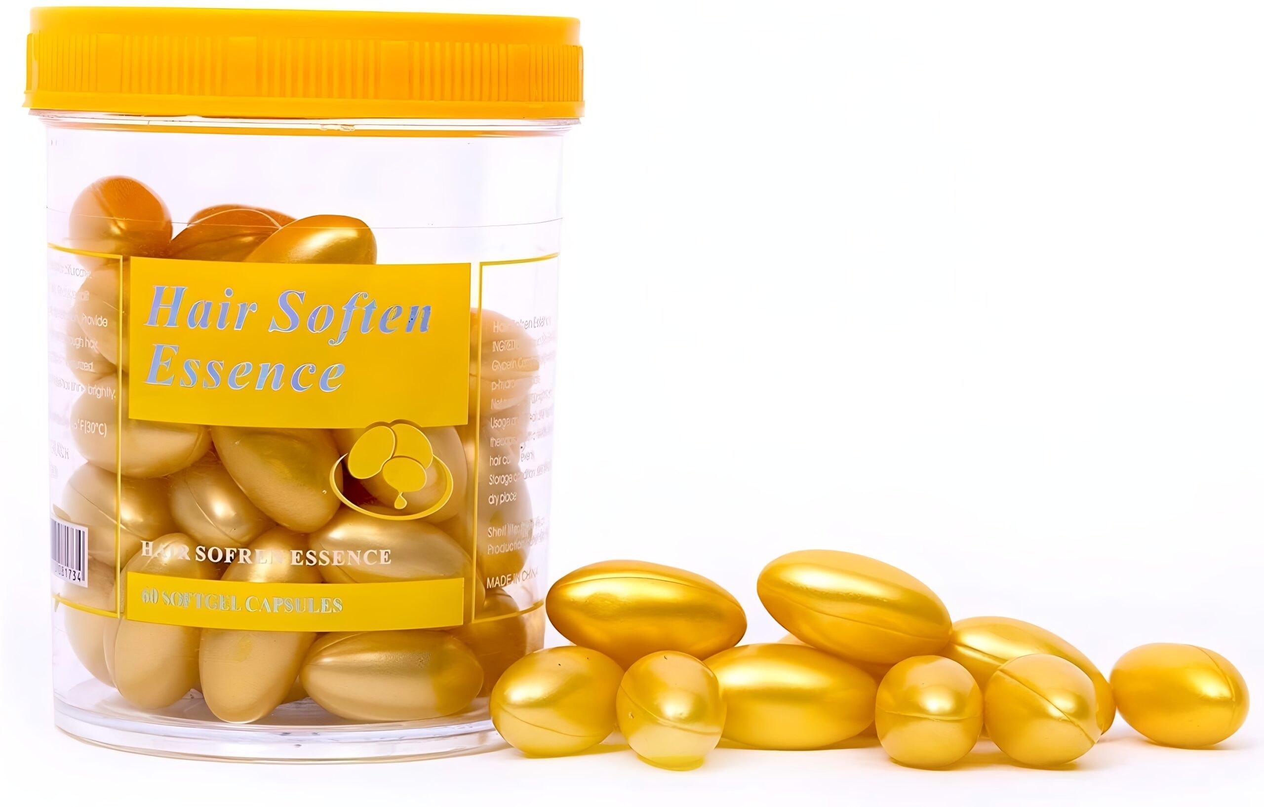 Hair Soften Essence Capsules – 60 Softgel Capsules for Nourishing