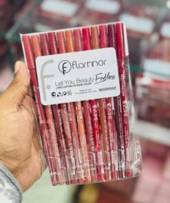 Flormar Perfect Lipliner – Long-Lasting & Intense Color | Smooth Application | Pack of 12 Shades
