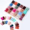 288 PCs Colorful Nails Box| ABS Plastic | Nail Shaper Set (Random Color) - Image 4