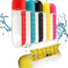 2-in-1 Medicine Organizer with Water Bottle – 7 Days Pill Box