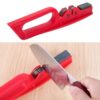 Coarse & Fine Sharpening Slots for Kitchen Knives | Compact & Reliable Knife Filer for Quick Sharpening & Polishing (Random Color)