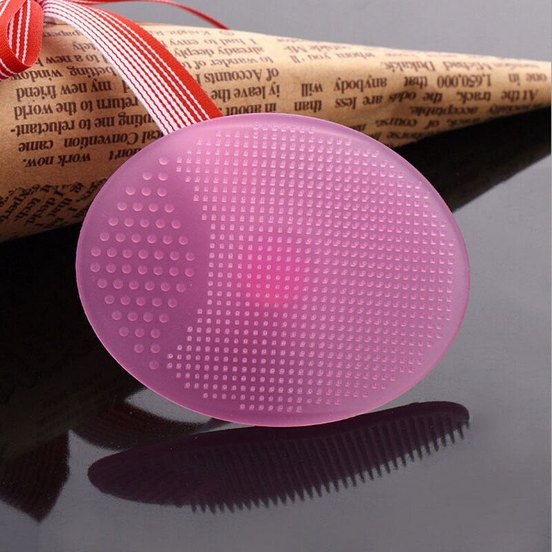 Soft Silicone Face Cleansing Brush Pad – Gentle Facial Washing & Exfoliating Massage Tool for Deep Pore Cleansing | Blackhead Removal & Skin Care | Soft Silicone Face Massager - (Random Colors) - Image 3