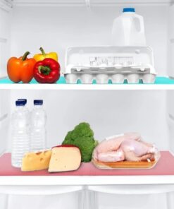Anti-Slip Fridge Sheet Roll – 45x150cm – Spill-Proof Refrigerator Liner for Organized Shelves (Random color)