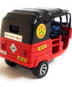 Musical Electric Tricycle Rickshaw Toy for Kids – Battery Operated with Front & Rear Lights