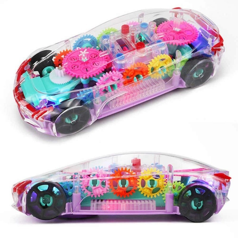 360° Rotating Future Musical Car Toy with Lights – For Kids