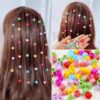 30 PCS Baby Girls Hairpins – Cute Candy Color Mini Hair Clips & Hair Braids Beads Set (Random Color) - Image 4
