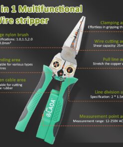 8-in-1 Wire Stripper & Voltage Tester – Multi-Purpose Electrical Tool for Professionals