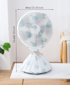 High Quality Dustproof All-inclusive Electric Fan Dust Cover Household Floor Fan Cover Protective Cover Stand Fan - 01 PCs - Random Print
