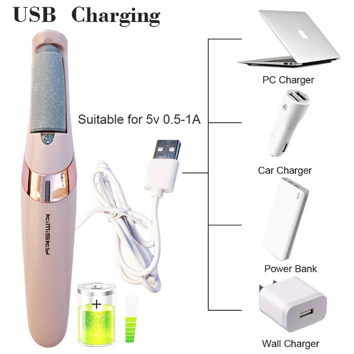 Rechargeable Electric Pedi Foot Filer – Effective Callus Remover for Soft, Smooth Feet - Image 3