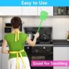 Pack of 6 Telescopic Stainless Steel Fly Swatter – Long Handle Mosquito Racket with Plastic Square Head (Radom Color) - Image 2