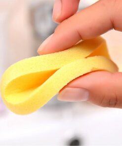 (12 Pcs)Compressed Facial Sponge Face Cleansing Sponge (random color)