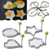 Pack Of 4 New Mould Style Fried Egg Pancake Shaper | Egg Shaper Kitchen Tools Star