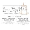 Petal Bloom Candle | Where Every Flame Blooms Like a Midnight Garden – Handmade Jasmine Sambac Soy Wax Candle - 100 gram - Image 2