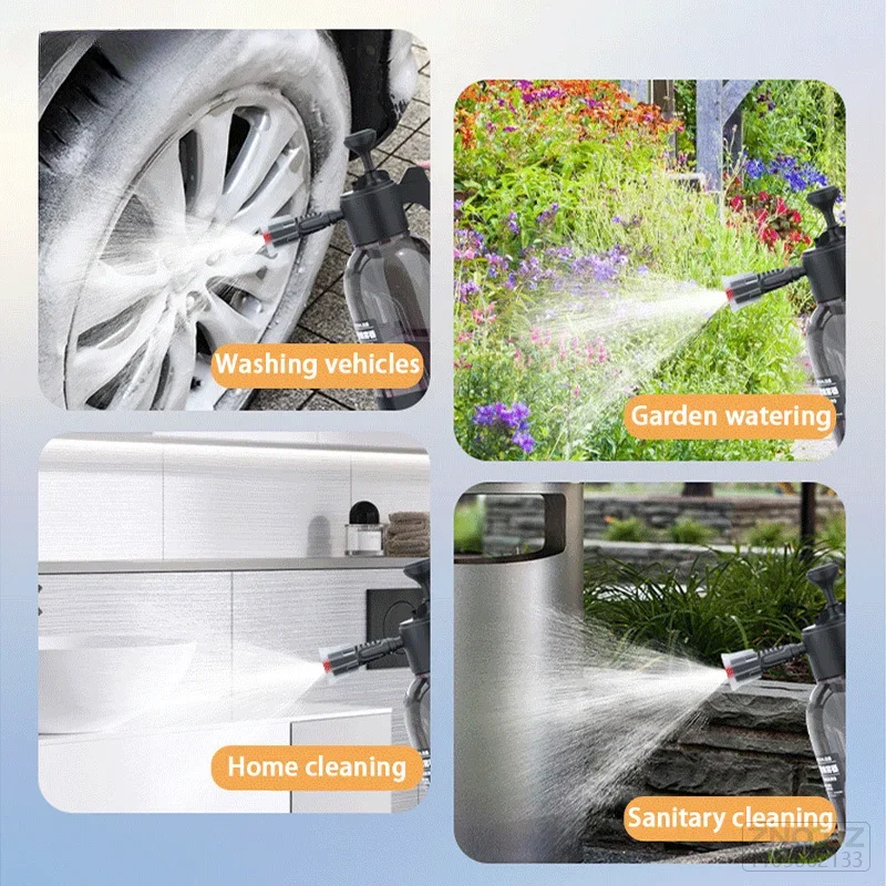 Hand Pump Foam Car Wash Sprayer Bottle Air Pressure Sprayer Car Cleaning Tools Gardening Spray Bottle Air Pump Watering Bottle - Image 4