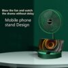 Rechargeable - Portable Telescopic Folding Fan | USB Foldable | Table Desk Fan | Telescopic Design Floor | 3 Speeds Adjustable height Fan (Random color)