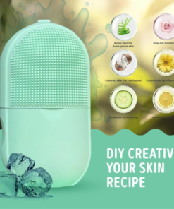 Ice Roller Facial Massage | Silicone Cleansing Ice Lattice | Ice Cube Roller With Scrub -(WITHBOX ) Random Color