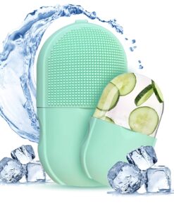 Silicone Cleansing Ice Lattice | Ice Roller Facial Massage | Ice Cube Roller with Scrub - Random color