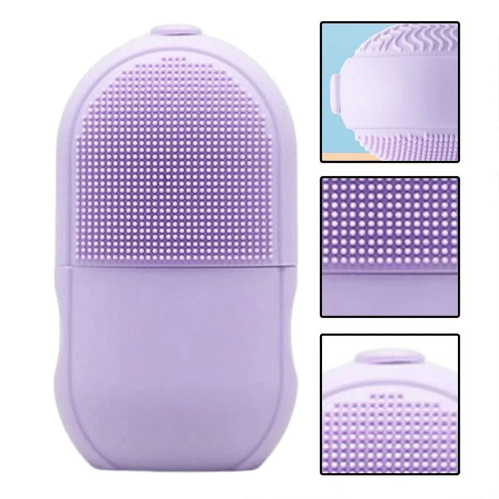Silicone Cleansing Ice Lattice | Ice Roller Facial Massage | Ice Cube Roller with Scrub - Random color - Image 2