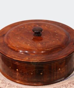 Wooden Hot Pot With Barance Work Roti_Dan Hot and Pot Beautiful wooden made