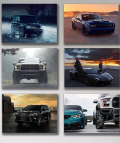Set of 6 Premium Wall Art Photo Tiles – Modern Home Decor Sets 8x11