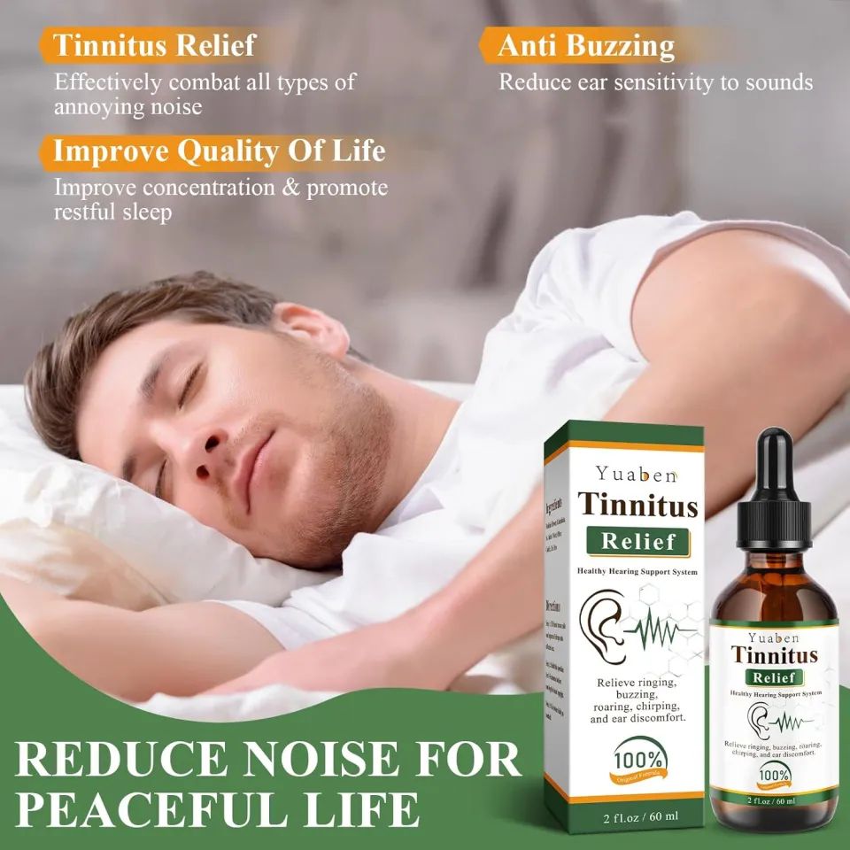 Yuaben Tinnitus Relief Drops | Healthy Hearing Support System | Natural Ear Care for Ringing and Buzzing | 60ml - Image 2