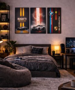 Set of 3 Premium Wall Art Photo Tiles – Modern Home Decor Sets 8x11