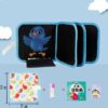 Erasable & Reusable Doodle Magic Blackboard Book with 3 Color Markers – Kids Drawing & Learning Activity Book (Random Color) - Image 2