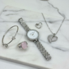 Elegant Heart & Stone 5-Piece Women’s Jewelry Gift Set ~ Imported - Image 3