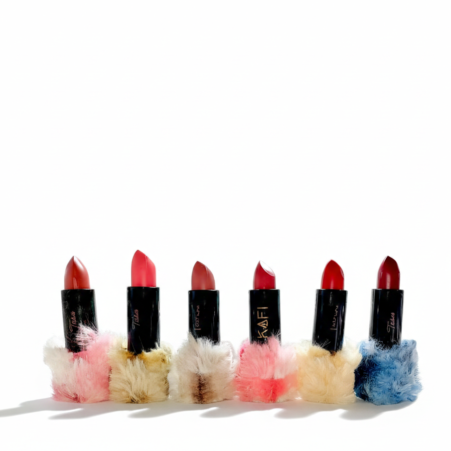 High Pigmented Fluffy Velvet Matte Lipstick – Pack of 6 | Soft Matte Finish | Long-Lasting Bold Shades - Image 3
