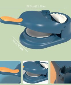 2-In-1 Manual Dumpling Maker & Dough Press Machine | Portable Samosa & Gujiya Mould Tool | Easy Kitchen DIY Pastry Accessory