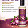 Onion Hair Oil - Natural Hair Growth & Anti-Hair Fall Oil with Sulfur & Antioxidants | Strengthens Roots & Adds Shine | 100 ml