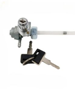 Crown Motorcycle Fuel Cock with Key Lock for Honda CD70 & CG125 – Fuel Tap Valve with Reserve Function