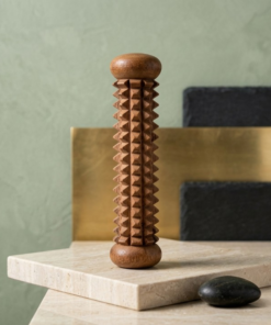 Handcrafted Wooden Palm Massager – Reflexology & Acupressure Hand Roller