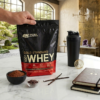 Optimum Nutrition ON Whey Powder Gold Standard Chocolate Flavor 1kg 2lbs Pouch For Muscle Gain - Image 3
