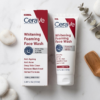 CeraVe Foaming Face Wash – Brightening Cleanser with Ceramides for Normal to Oily Skin (100ml) - Image 2