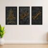 Set of 3 Premium Wall Art Photo Tiles – Modern Home Decor Sets 8x11