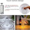 Rose Diamond Crystal Table Lamp – 16 Color RGB Touch Sensor Light with Remote Control – USB Charging Portable Atmosphere Lamp - Image 2