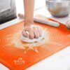 Silicone Roti Mat | Large Size 50x40cm Silicon Roti Mat For Kitchen | Non-stick Baking Mat Kneading Dough Pad (Random Color) - Image 2