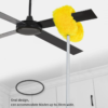 Royal's Fan Duster with Stainless Steel Handle – Extendable Microfiber Ceiling & Fan Cleaning Brush - Image 4