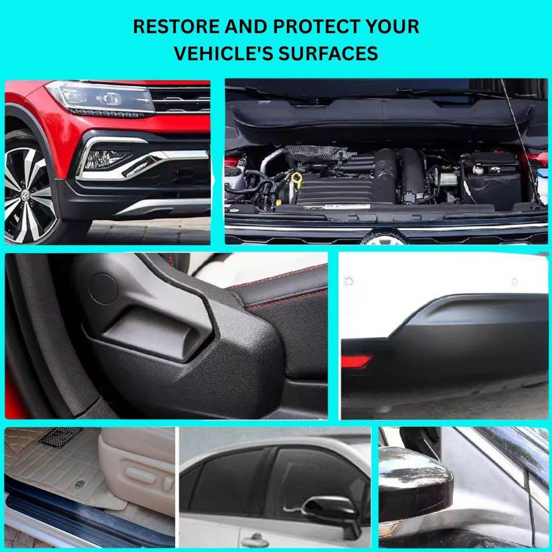 THREE GUYS Plastic & Trim Restorer 250ml | German Engineered | Restores Faded Plastic