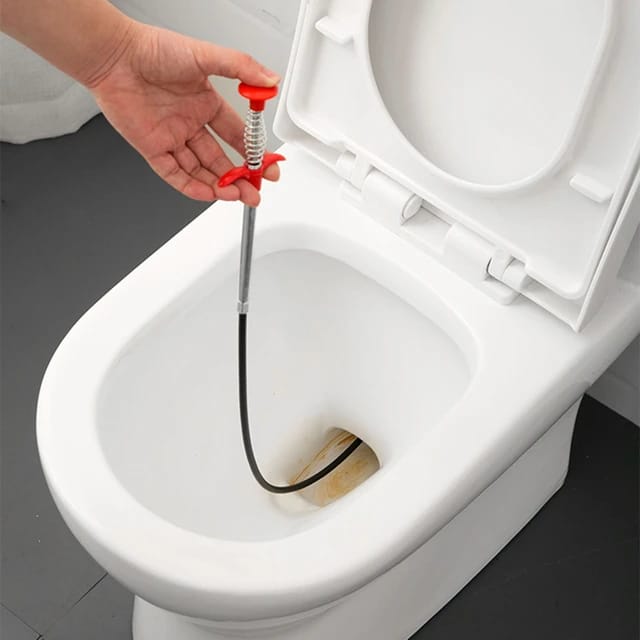 Stainless Steel Sink Wire Drain Cleaner | 60cm Spring Cleaning Stick - Image 3