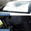 Universal Car Umbrella Sun Shade Cover for Windshield UV Reflecting Foldable Front Car Sunshade Umbrella