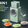 4 in 1 Multi-Function Vegetable Cutter & Slicer with Stainless Steel Blades – Manual Vegetable Chopper