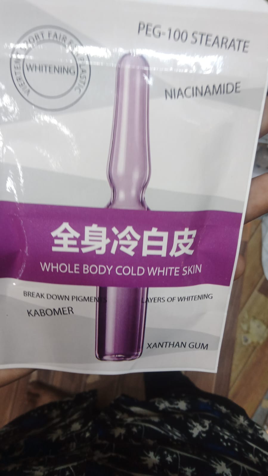 Whole Body Cold White Skin Whitening Ampoule Serum – Advanced Niacinamide Formula - 120gm - Image 5