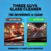 THREE GUYS Glass Cleaner Spray 250ml | Streak-Free Shine for Car & Home | German Engineered Auto Glass & Window Cleaner - Image 3