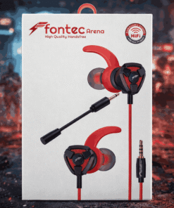 Fontec Arena Gaming Earphones with Detachable Mic – 3.5mm HiFi Stereo Surround Handsfree for Mobile