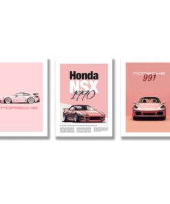 Set of 3 Premium Wall Art Photo Tiles – Modern Home Decor Sets 8x11