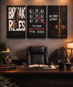 Set of 3 Premium Wall Art Photo Tiles – Modern Home Decor Sets 8x11