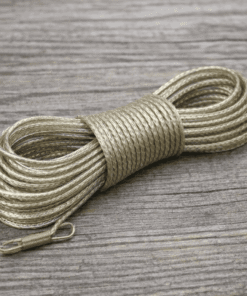 PVC Clothes Line 20M With Hooks | Heavy Duty Galvanized Steel Core Laundry Wet Rope | Durable PVC Coated Clothesline Wire